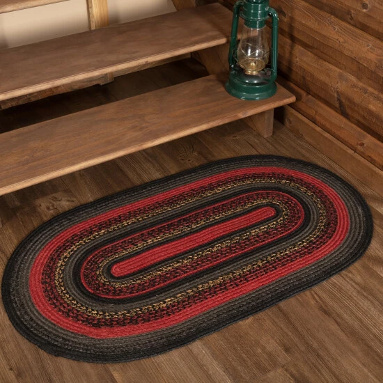 Outlet π VHC Brands Cumberland Jute Rug Oval W/ Pad 27x48 - 27" X 48" Oval π - Image 2