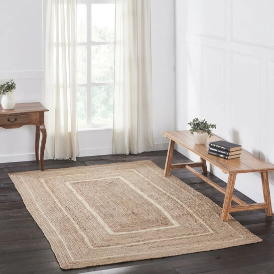 Top 10 β€οΈ VHC Brands Natural & Creme Jute Rug Rect W/ Pad 60x96 - 3'6" π₯
