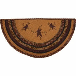Brand new π VHC Brands Heritage Farms Star And Pip Jute Rug Half Circle W/ Pad 16.5x33 π