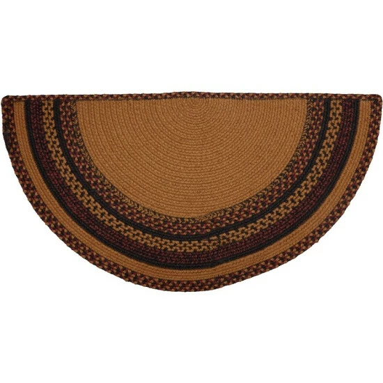 Brand new π VHC Brands Heritage Farms Star And Pip Jute Rug Half Circle W/ Pad 16.5x33 π - Image 2