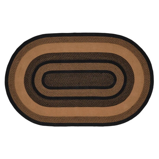 Best deal π VHC Brands Farmhouse Jute Rug Oval Stencil Stars W/ Pad 60x96 - 3'6" π - Image 4