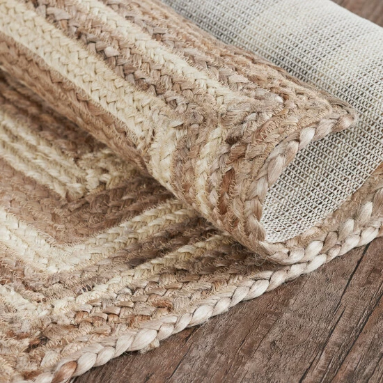 Buy π VHC Brands Natural & Creme Jute Rug Rect W/ Pad 48x72 Farmhouse - 3'6" π - Image 3