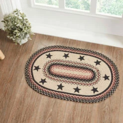 Top 10 🔔 VHC Brands Colonial Star Jute Rug Oval W/ Pad 20x30 - 20" X 30" Oval 😉