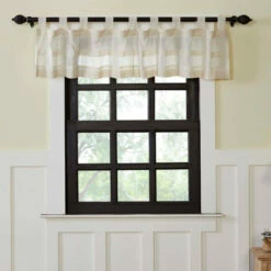 Buy 🤩 VHC Brands Quinn Tab Top Valance Creme ⌛