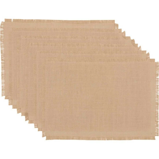 Best reviews of ⭐ VHC Brands Jute Burlap Natural Placemat Set Of 6 12x18 - Placemat 12x18 ❤️ - Image 2