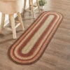 Brand new ⌛ VHC Brands Ginger Spice Jute Rug/Runner Oval W/ Pad 22x72 - 2' X 6' Runner ✨