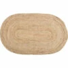 Best Sale ✨ VHC Brands Natural Jute Rug Oval W/ Pad 36x60 🔥