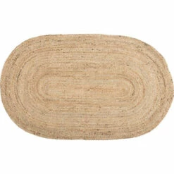 Best Sale ✨ VHC Brands Natural Jute Rug Oval W/ Pad 36x60 🔥
