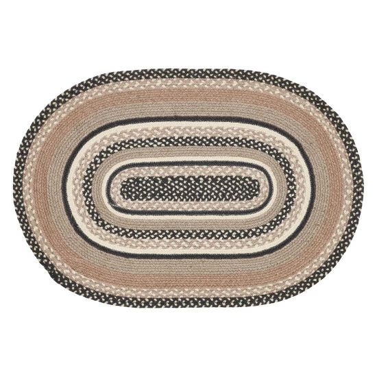 Discount π₯° VHC Brands Sawyer Mill Charcoal Creme Jute Rug Oval W/ Pad 24x36 - 3'6" π€© - Image 2