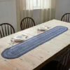 Brand new 🛒 VHC Brands Great Falls Blue Jute Oval Runner 13x72 ⌛
