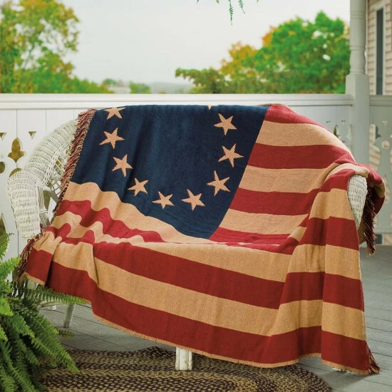 Coupon π VHC Brands Old Glory Throw Woven 50x60 π - Image 2