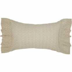 New 👍 VHC Brands Camilia Eyelet Pillow 14x22 🌟