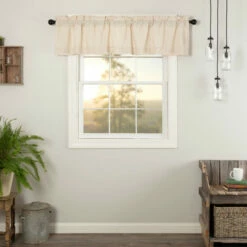 Brand new 🎉 VHC Brands Simple Life Flax Valance Natural Creme 💯