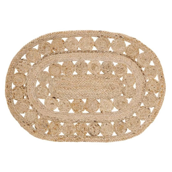 Budget π VHC Brands Celeste Jute Oval Rug - 1'8" X 2'6" π - Image 2