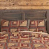 Brand new 🎁 VHC Brands Red Rustic Bedding VHC Millsboro Sham Cotton Patchwork 🧨