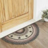 Promo 💯 VHC Brands Colonial Star Jute Rug Half Circle W/ Pad 16.5x33 - 16.5" X 33" Half Circle 🎉