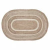 Coupon ✔️ VHC Brands Natural & Creme Jute Rug Oval W/ Pad 36x60 - 3'6" 🛒