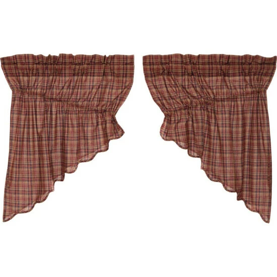 Wholesale β¨ VHC Brands Parker Scalloped Prairie Swag Set Of 2 36x36x18 - Prairie Swag 36x36x18 π₯° - Image 4