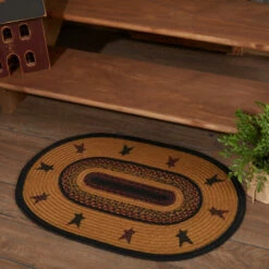 Brand new π― VHC Brands Heritage Farms Star Jute Rug Oval W/ Pad 20x30 - 20" X 30" π§¨
