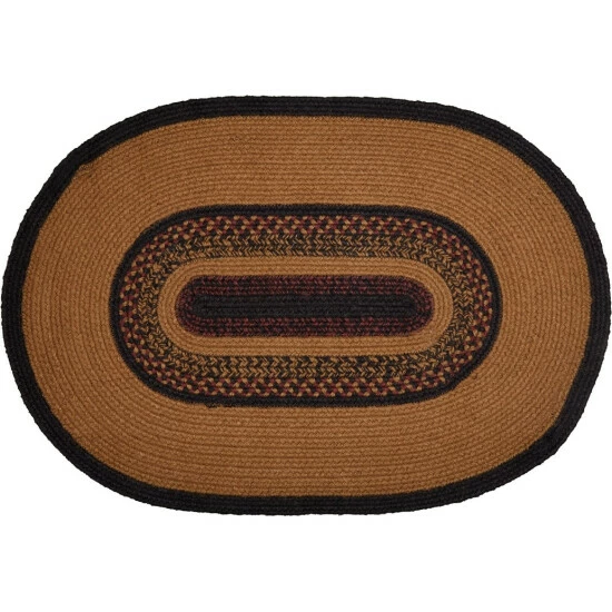 Brand new π― VHC Brands Heritage Farms Star Jute Rug Oval W/ Pad 20x30 - 20" X 30" 𧨠- Image 3
