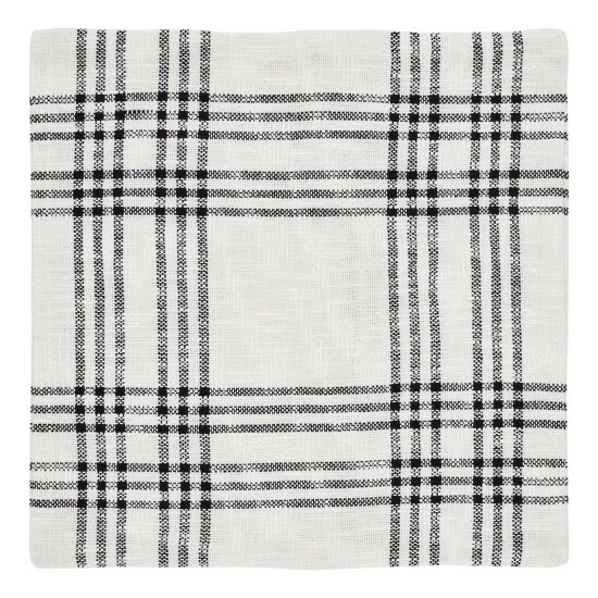 Top 10 β VHC Brands Black Plaid Fabric Pillow Cover 18x18 𧨠- Image 2