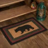 Best reviews of 🤩 VHC Brands Wyatt Stenciled Bear Jute Rug Rect W/ Pad 20x30 - 20" X 30" 😉