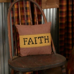 Budget 🧨 VHC Brands Heritage Farms Faith Pillow 12x12 💯