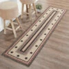New ⭐ VHC Brands Colonial Star Jute Rug/Runner Rect W/ Pad 24x96 - 3'6" 😀