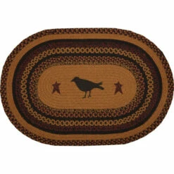 Brand new β€οΈ VHC Brands Heritage Farms Crow Jute Rug Oval W/ Pad 20x30 - 20" X 30" π