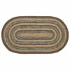 Deals 🔔 VHC Brands Espresso Jute Rug Oval W/ Pad 27x48 - 27" X 48" Oval ⭐