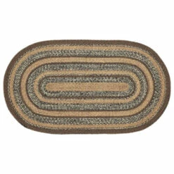 Deals 🔔 VHC Brands Espresso Jute Rug Oval W/ Pad 27x48 - 27" X 48" Oval ⭐