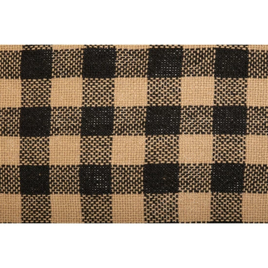 Best Pirce β VHC Brands Burlap Black Check Fringed Runner π - Image 6