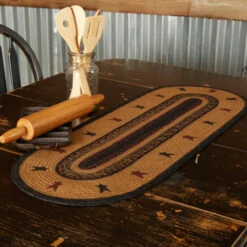 Discount β VHC Brands Heritage Farms Star Jute Oval Runner π