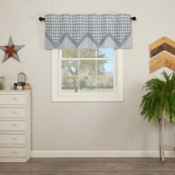 Best reviews of ✨ VHC Brands Sawyer Mill Layered Valance Denim Blue/soft White 🔥