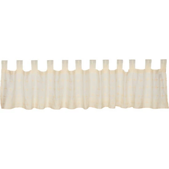 Best Pirce π VHC Brands Willow Tab Top Valance Creme π - Image 5