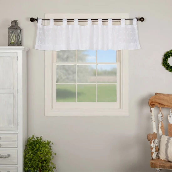 Best Pirce π VHC Brands Willow Tab Top Valance Creme π - Image 7