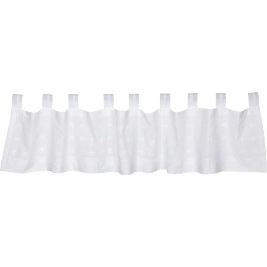 Best Pirce π VHC Brands Willow Tab Top Valance Creme π - Image 8