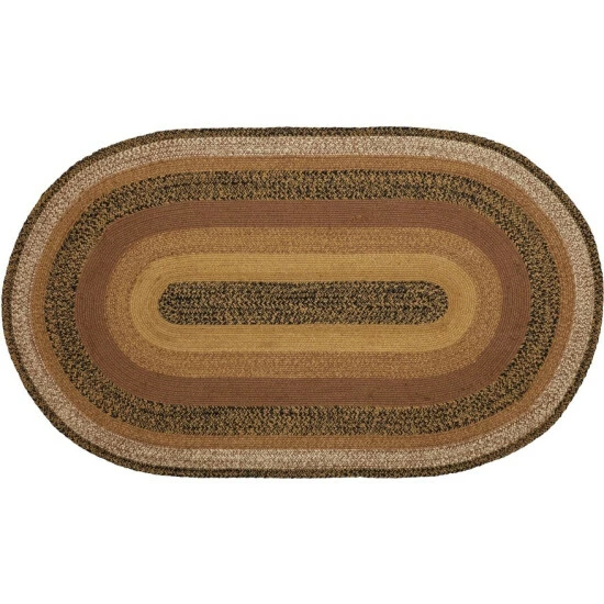Brand new π VHC Brands Kettle Grove Jute Rug Oval W/ Pad 36x60 - 3' X 5' Oval π - Image 3