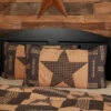 Hot Sale ⌛ VHC Brands Tan Primitive VHC Teton Star Sham Cotton Star Patchwork 🧨