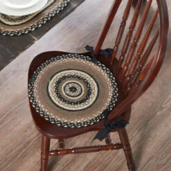 Deals π VHC Brands Sawyer Mill Charcoal Creme Jute Chair Pad 15 Inch Diameter π§¨
