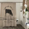 Deals 🎉 VHC Brands Sawyer Mill Charcoal Cow Shower Curtain 72x72 ✨