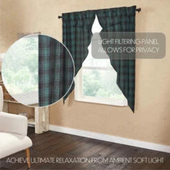 Wholesale 👍 VHC Brands Pine Grove Prairie Swag Set Of 2 36x36x18 🤩