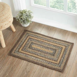 Hot Sale ✔️ VHC Brands Espresso Jute Rug Rect W/ Pad 20x30 - 20" X 30" Rectangle 🔔