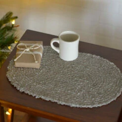 Brand new π VHC Brands Dyani Placemat Set - Placemat 12x18 Silver Cloud π§¨