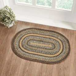 Best Sale π VHC Brands Espresso Jute Rug Oval W/ Pad 20x30 - 20" X 30" Oval π₯