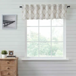 Best reviews of ✨ VHC Brands Frayed Lattice Oatmeal Valance 16x72 - M 🧨