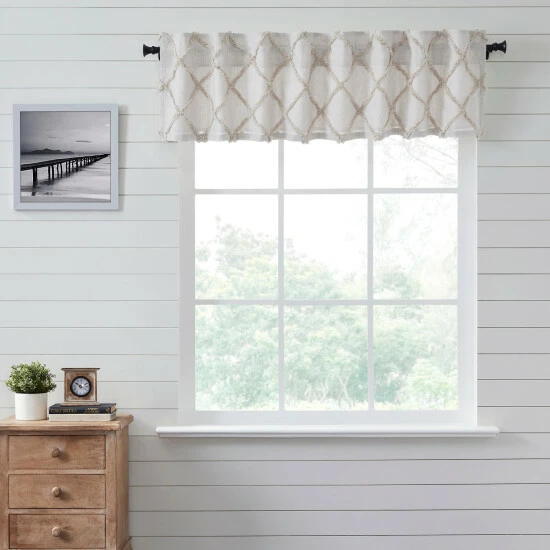 Best reviews of β¨ VHC Brands Frayed Lattice Oatmeal Valance 16x72 - M π§¨