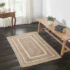 Buy 👏 VHC Brands Natural & Creme Jute Rug Rect W/ Pad 36x60 - 3'6" ❤️