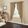 Cheap 🤩 VHC Brands Cider Mill Plaid Prairie Long Panel Set Of 2 84x36x18 🧨
