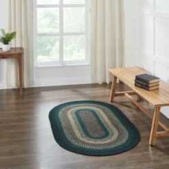 Discount 🥰 VHC Brands Pine Grove Jute Rug Oval W/ Pad 36x60 - 3'6" 🌟